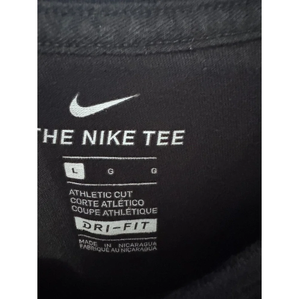 Nike Dri-FIT Until We All Win Graphic‎ T-Shirt Mens Large Black Athletic Cut Tee